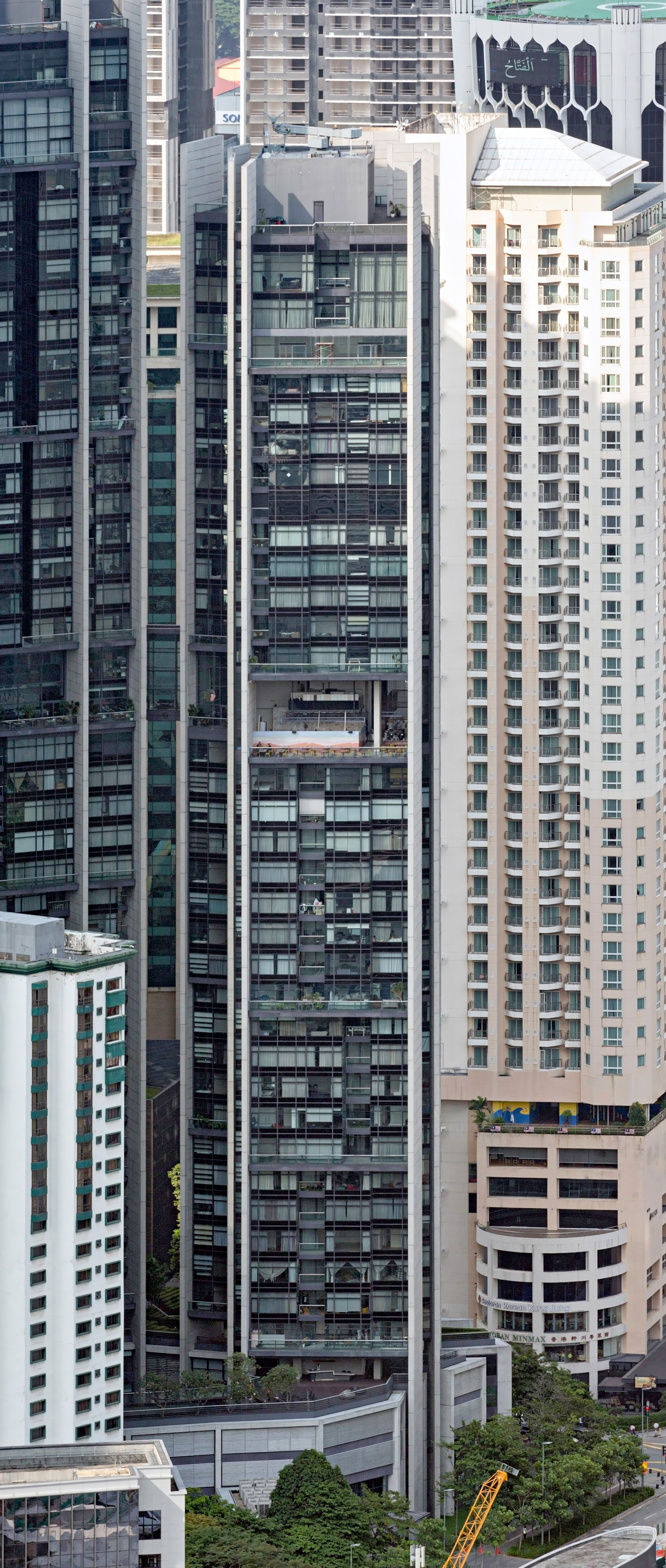 The Troika Tower 1, Kuala Lumpur - View from KL Tower. © Mathias Beinling